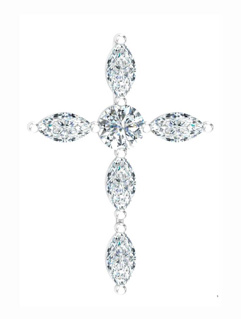 925 Sterling Silver Rhodium Plated Pendant For Women-Silcgp002 : SILCGP002_S