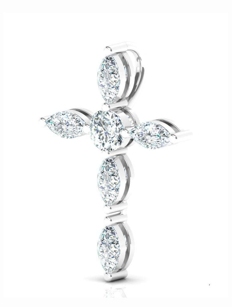 925 Sterling Silver Rhodium Plated Pendant For Women-Silcgp002 : SILCGP002_S