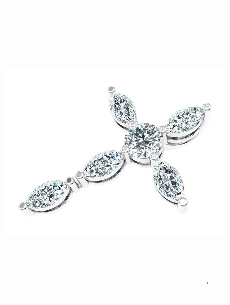 925 Sterling Silver Rhodium Plated Pendant For Women-Silcgp002 : SILCGP002_S