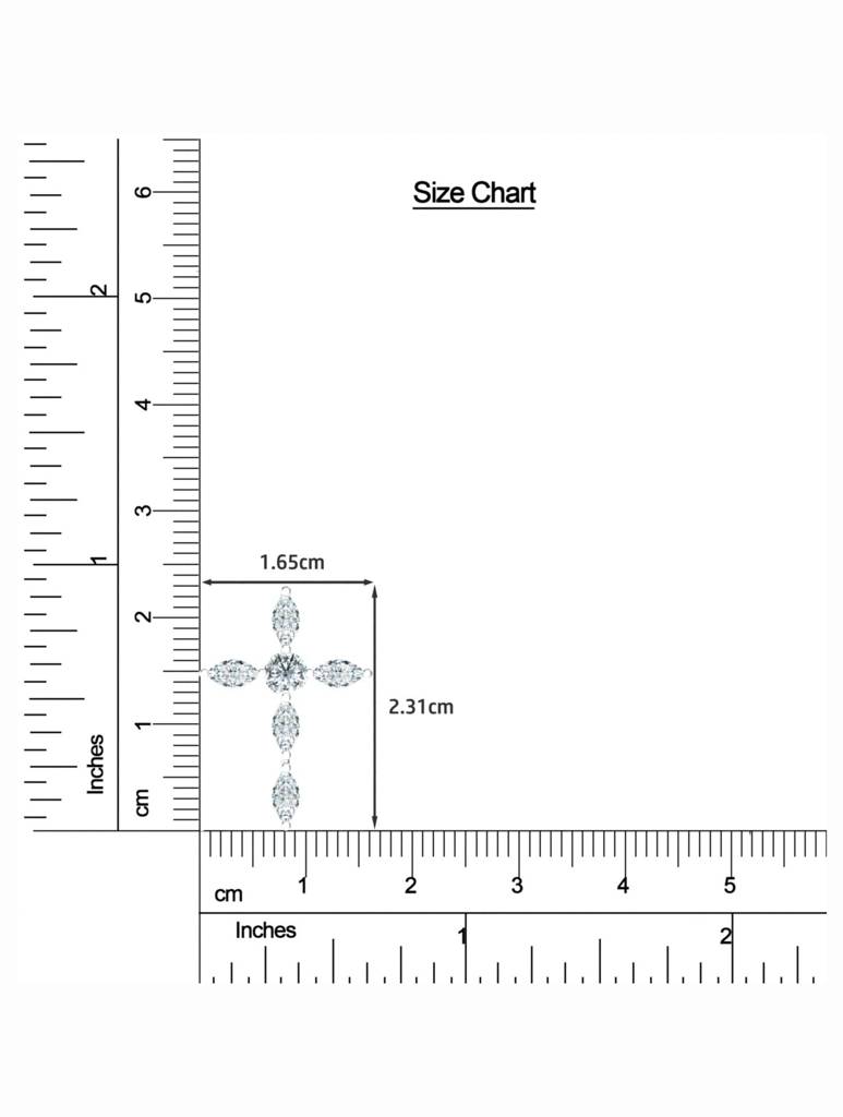 925 Sterling Silver Rhodium Plated Pendant For Women-Silcgp002 : SILCGP002_S