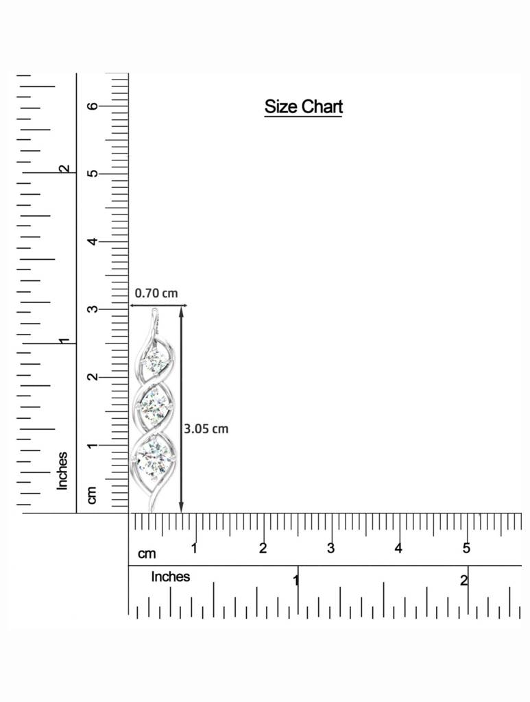 925 Sterling Silver Rhodium Plated Pendant For Women-Silcgp003 : SILCGP003_S