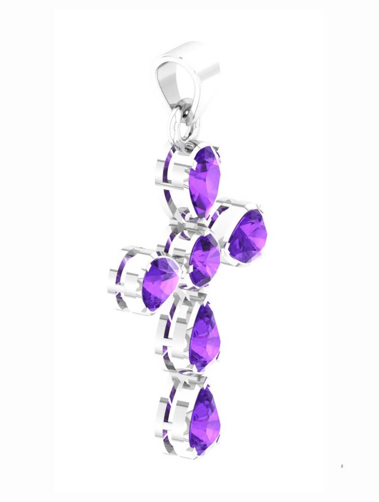 925 Sterling Silver Rhodium Plated Pendant For Women-Silcgp005 : SILCGP005_S