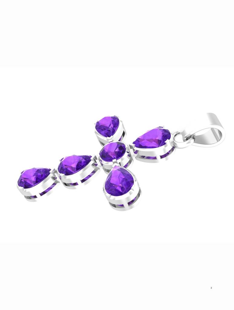 925 Sterling Silver Rhodium Plated Pendant For Women-Silcgp005 : SILCGP005_S