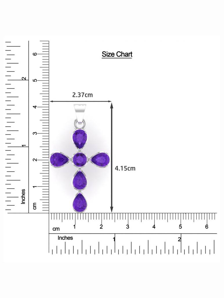 925 Sterling Silver Rhodium Plated Pendant For Women-Silcgp005 : SILCGP005_S