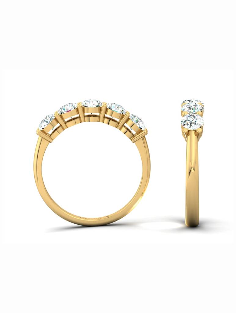 925 Sterling Silver Gold-Plated Finger Ring For Women-Silcgr005_W : SILCGR005_W_G-7