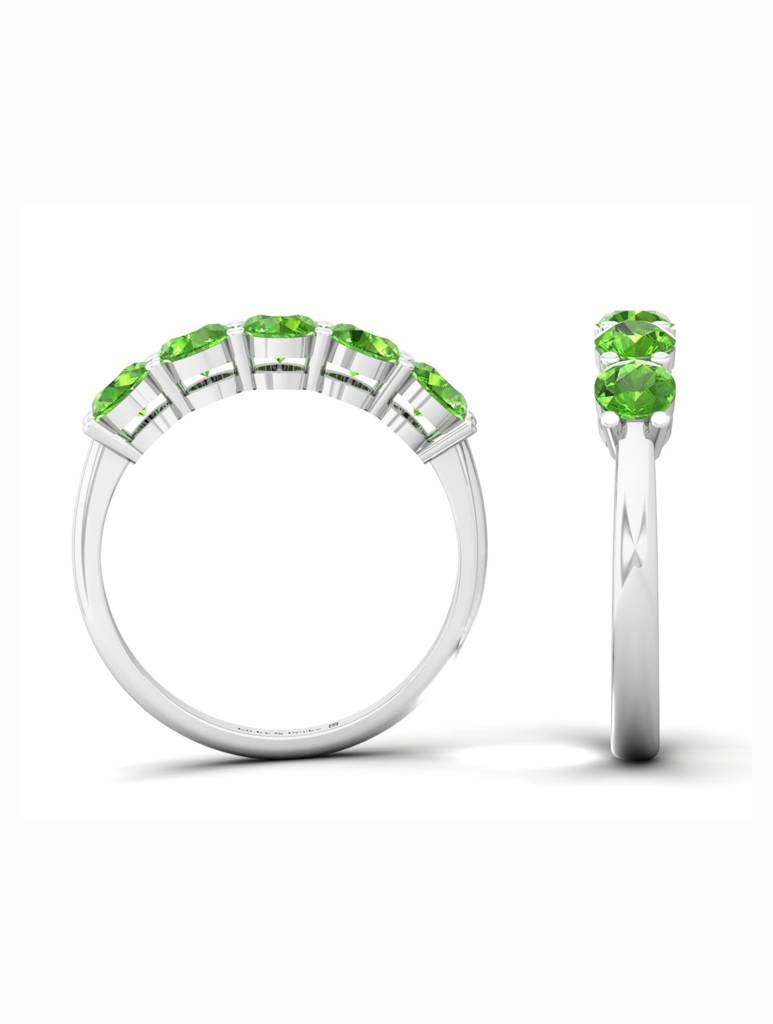 925 Sterling Silver Rhodium-Plated Finger Ring For Women-Silcgr006_Pr : SILCGR006_PR_S-7