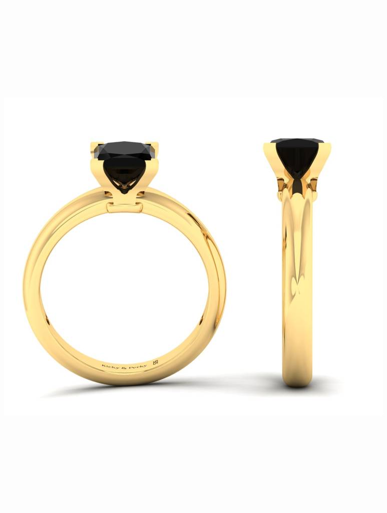 925 Sterling Silver Gold-Plated Finger Ring For Women-Silcgr009 : SILCGR009_G-7
