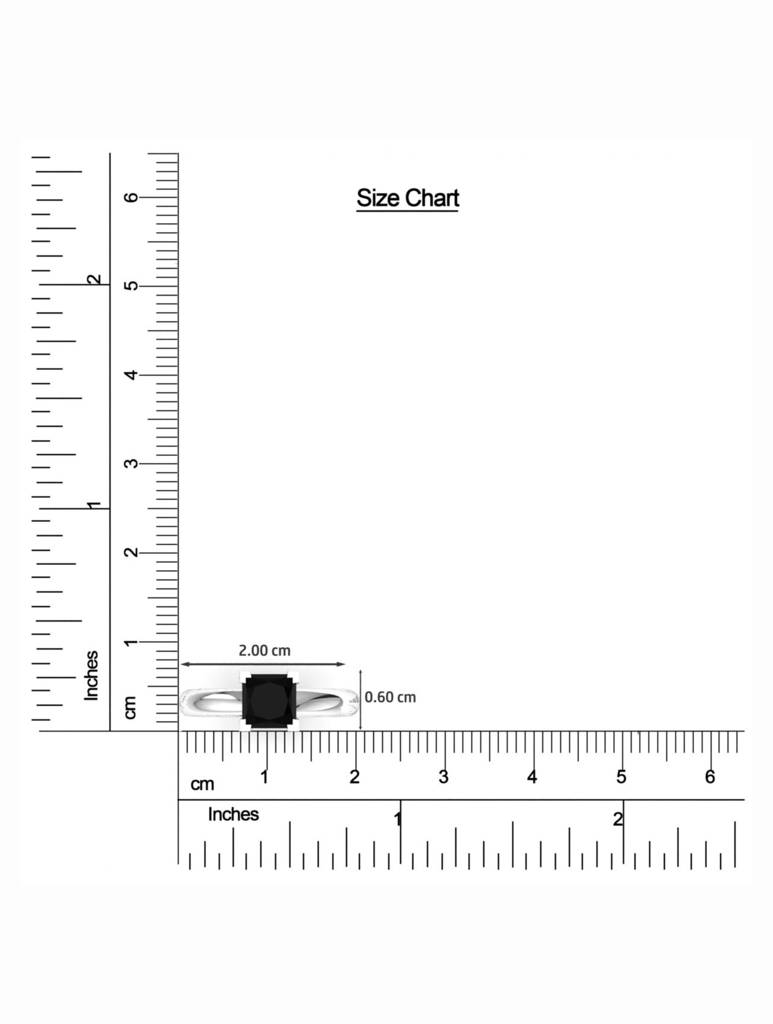 925 Sterling Silver Rhodium-Plated Finger Ring For Women-Silcgr009 : SILCGR009_S-7