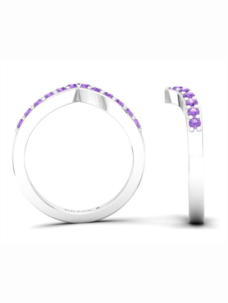 925 Sterling Silver Rhodium-Plated Finger Ring For Women-Silcgr011_Am : SILCGR011_AM_S-7