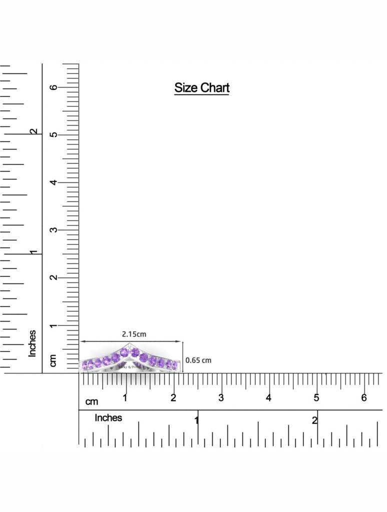 925 Sterling Silver Rhodium-Plated Finger Ring For Women-Silcgr011_Am : SILCGR011_AM_S-7