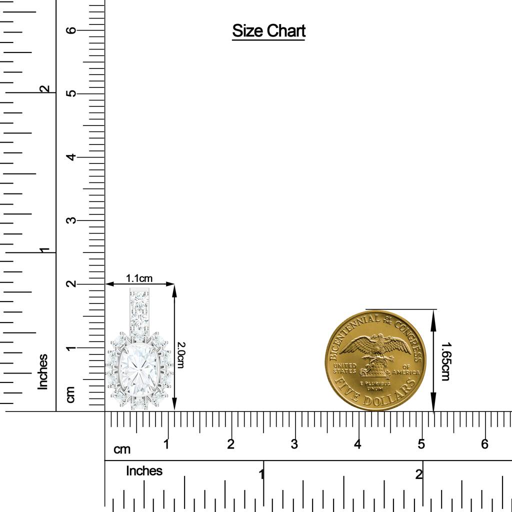 925 Sterling Silver Rectangular Cushion Moissanite Flower Halo Earring Jewelry For Women : SILCOE001