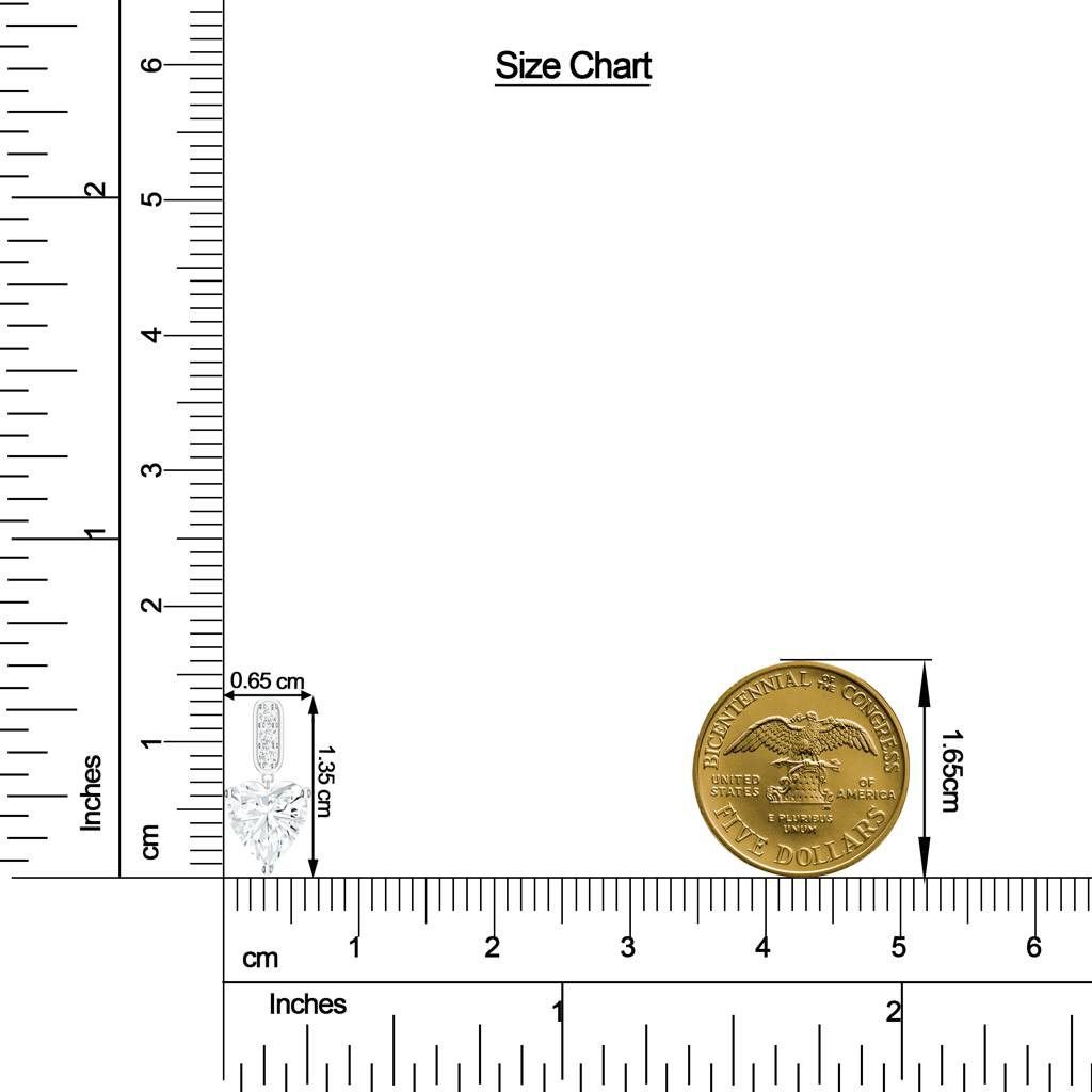 925 Sterling Silver Heart Shape Moissanite Stone Studded Earring Jewelry For Womens : SILCOE022