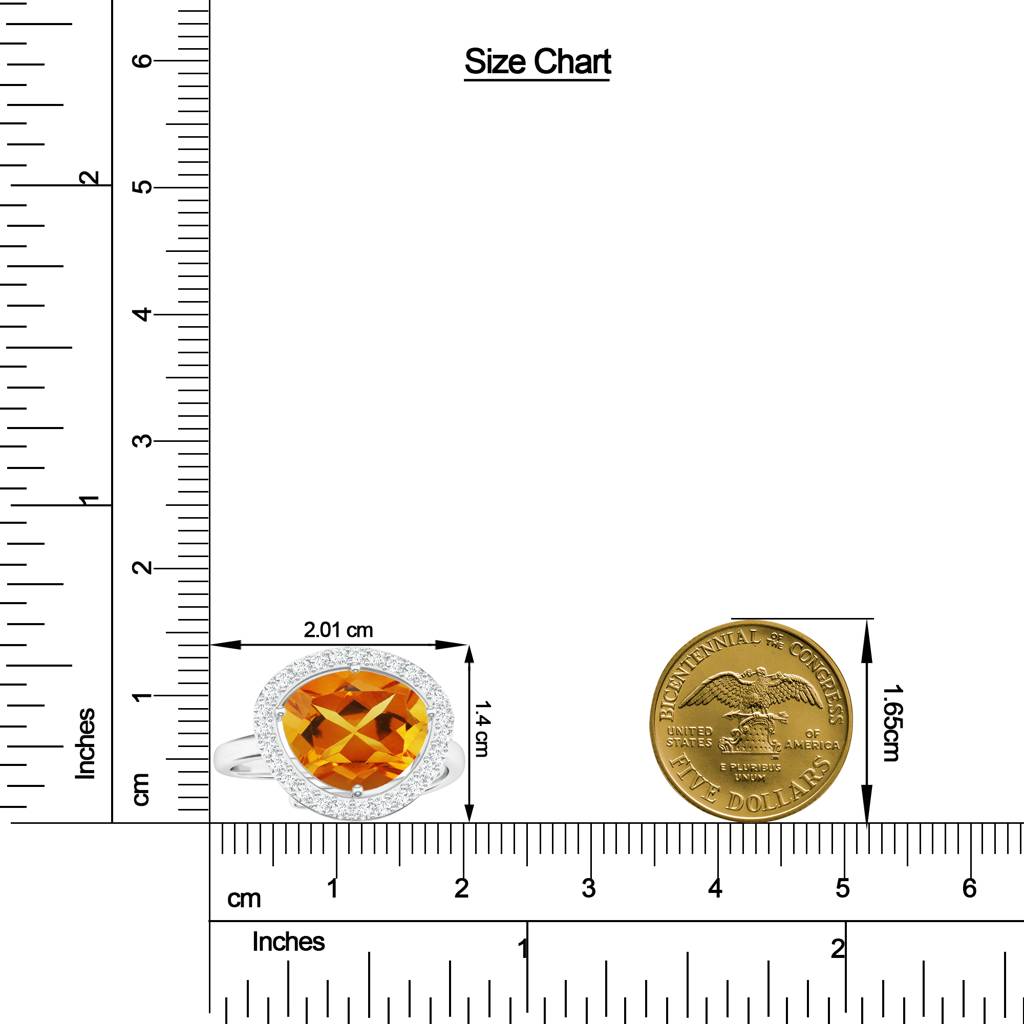 925 Sterling Silver Citrine And Moissanite Stone Studded Ring Jewelry For Women : SILCOR002
