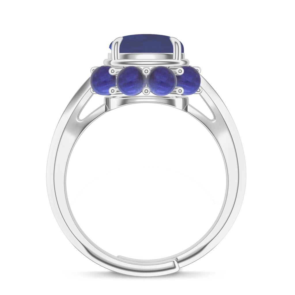 925 Sterling Silver Iolite Stone Studded Ring Jewelry For Women : SILCOR024