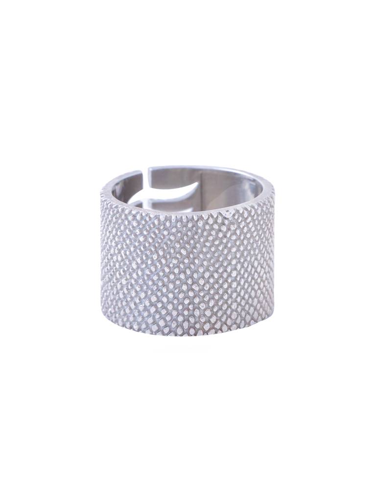 Kicky And Perky 925 Sterling Silver Abstract Pattern Adjustable Ring For Women : SILGENR007