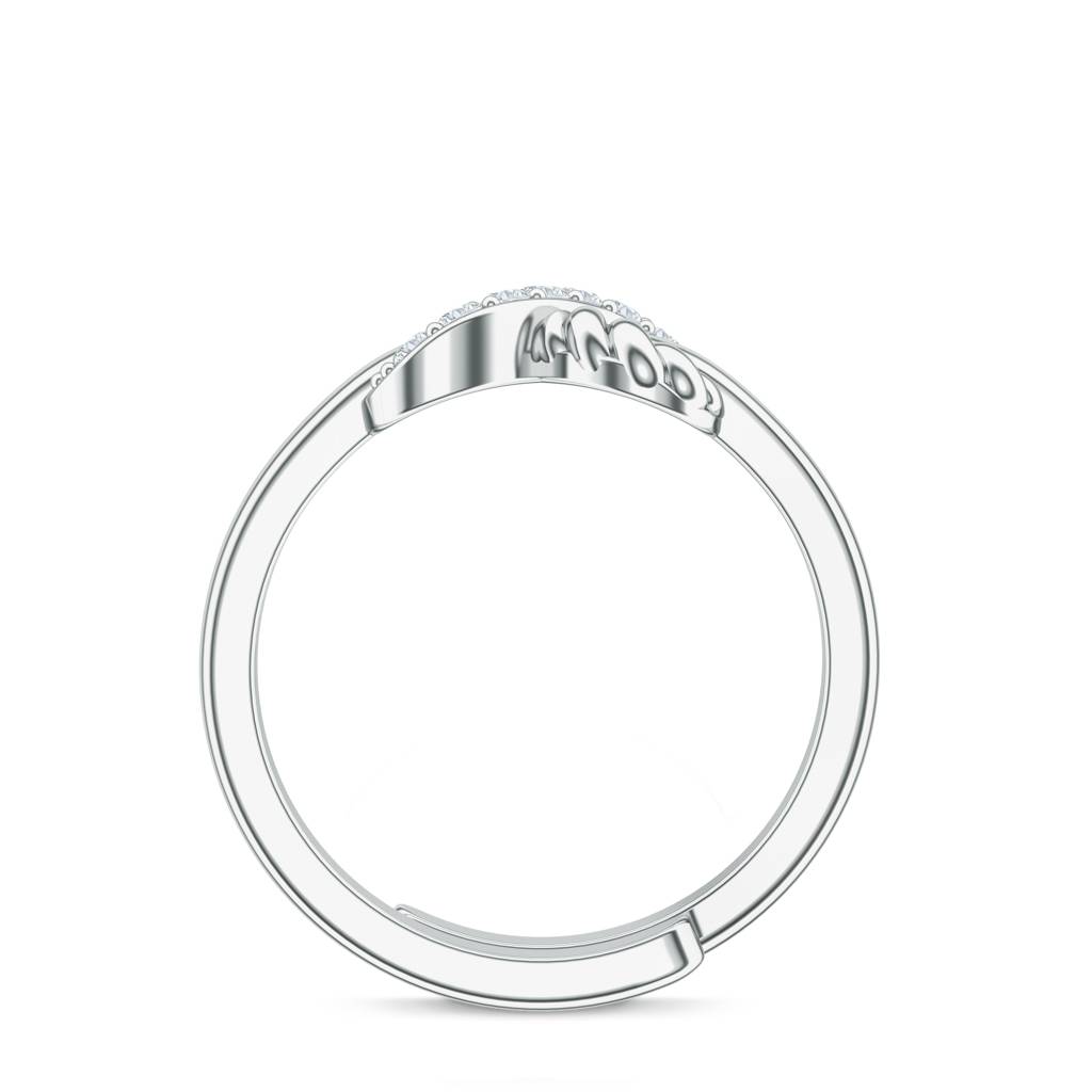 925 Sterling Silver Moissanite Toe Ring For Women-Silkctr002 : SILKCTR002