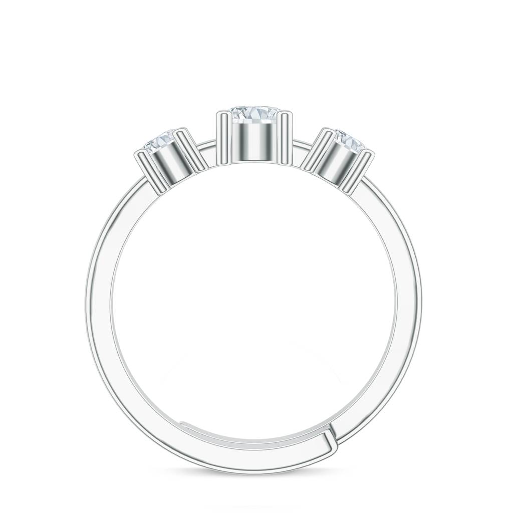 925 Sterling Silver Moissanite Toe Ring For Women-Silkctr003 : SILKCTR003