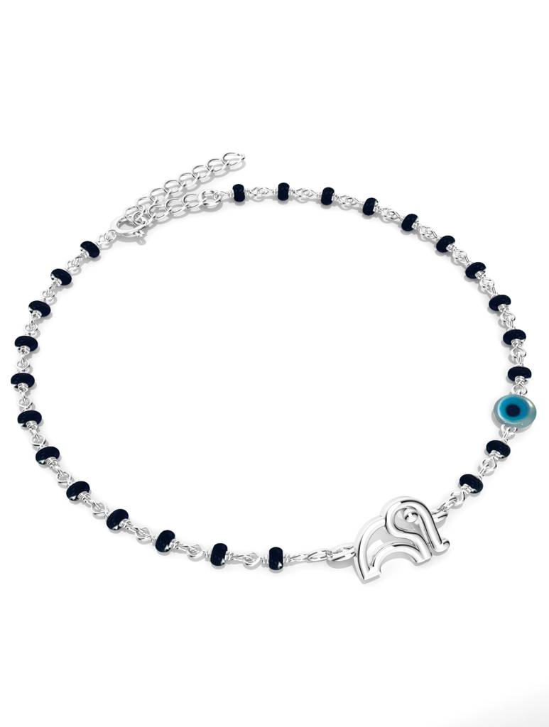 925 Sterling Silver Evil Eye Kids Bracelet : SILKIDSB015