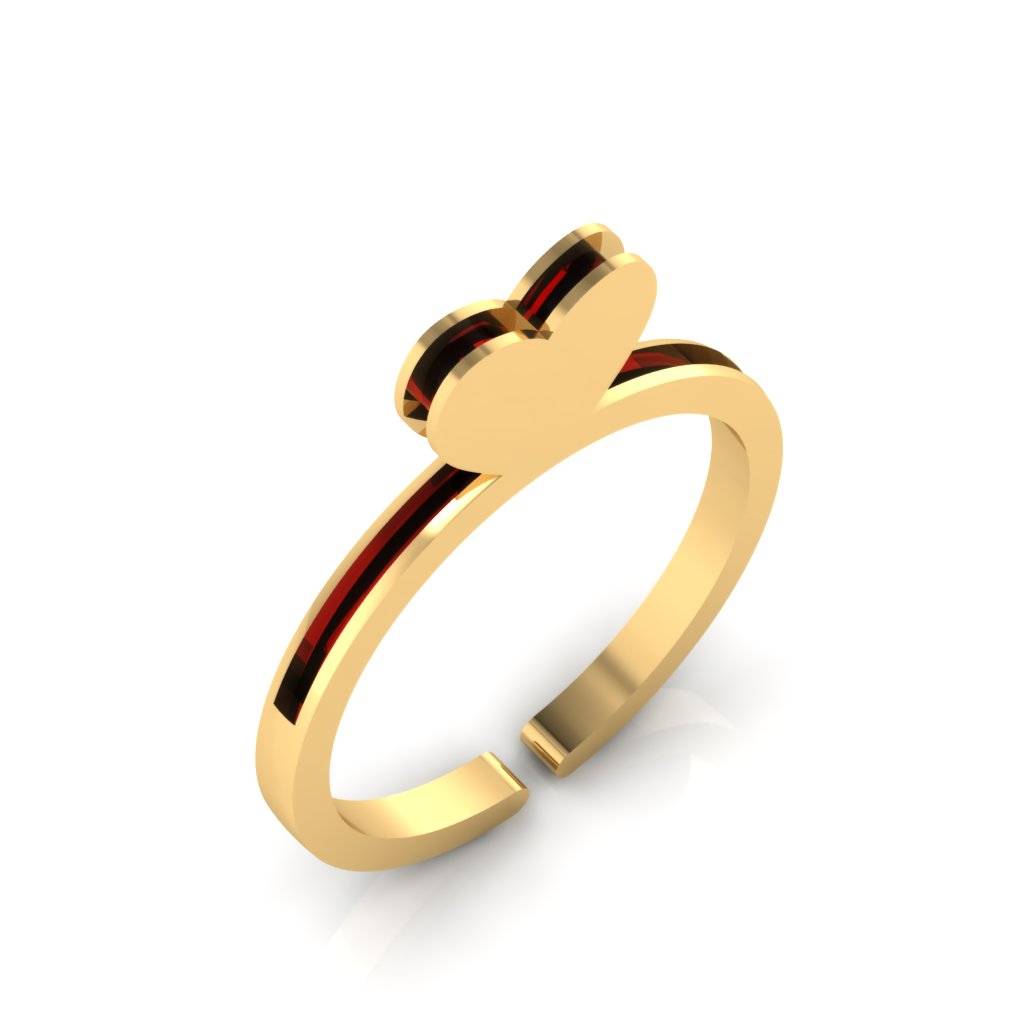 Designer Heart Silver Ring