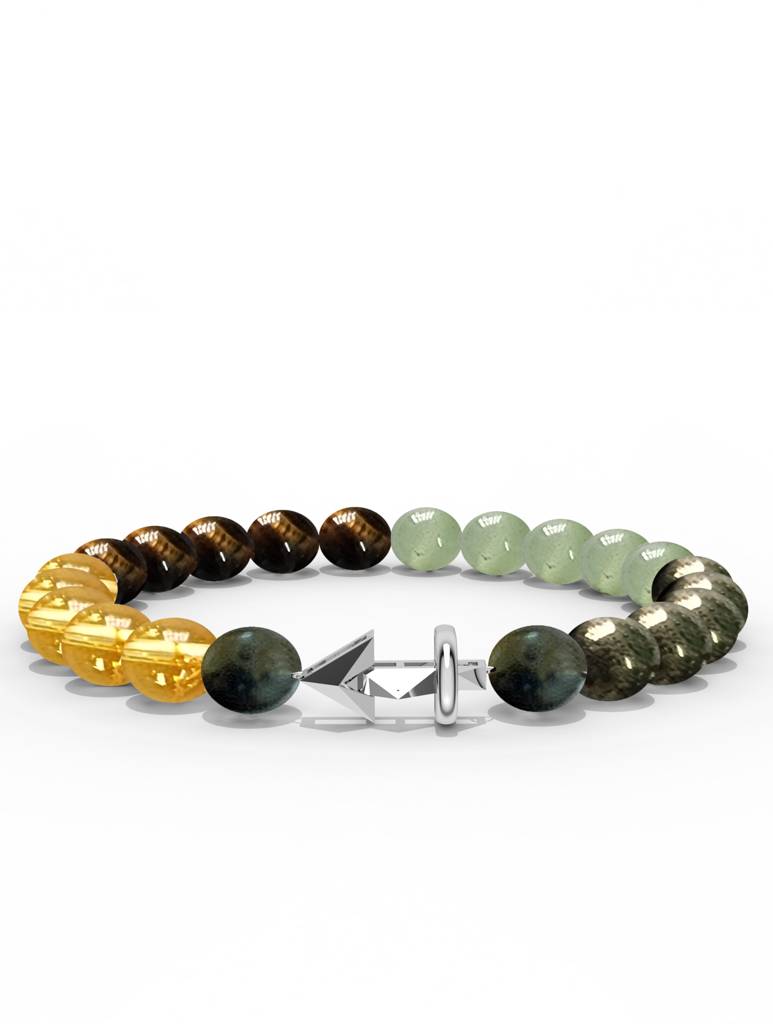 925 Sterling Silver Saggitarius Money Magnet Bracelet For Men : SILMENBR014