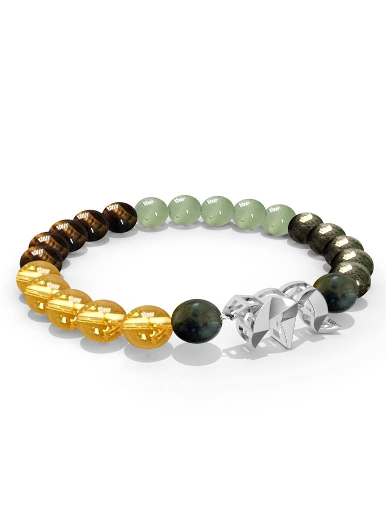 925 Sterling Silver Scorpio Money Magnet Bracelet For Men : SILMENBR024