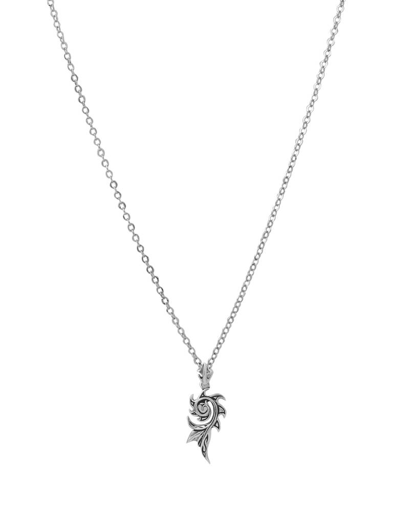 Aetherius: The Celestial Guardian Pendant With Chain For Men : SILMENP004