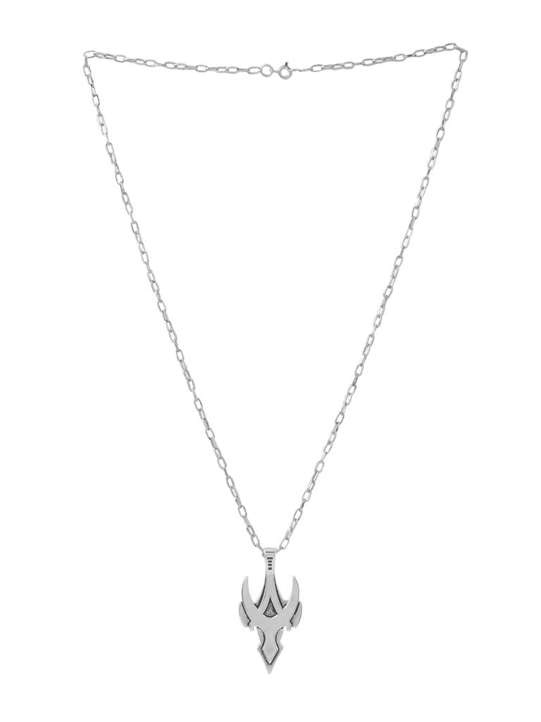 925 Sterling Silver Antique Men Pendant With Chain : SILMENP006_S
