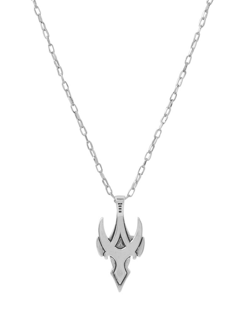 925 Sterling Silver Antique Men Pendant With Chain : SILMENP006_S