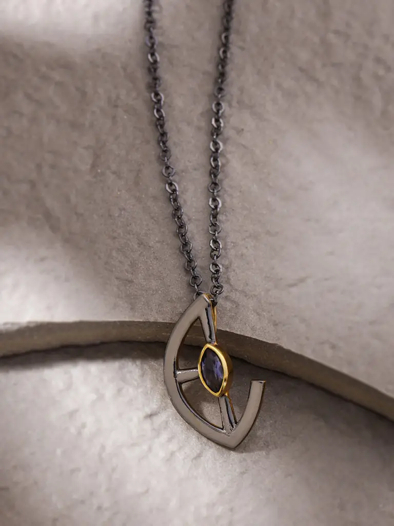 Aetherion: The Vanguard Emblem Pendant With Chain For Men : SILMENP013