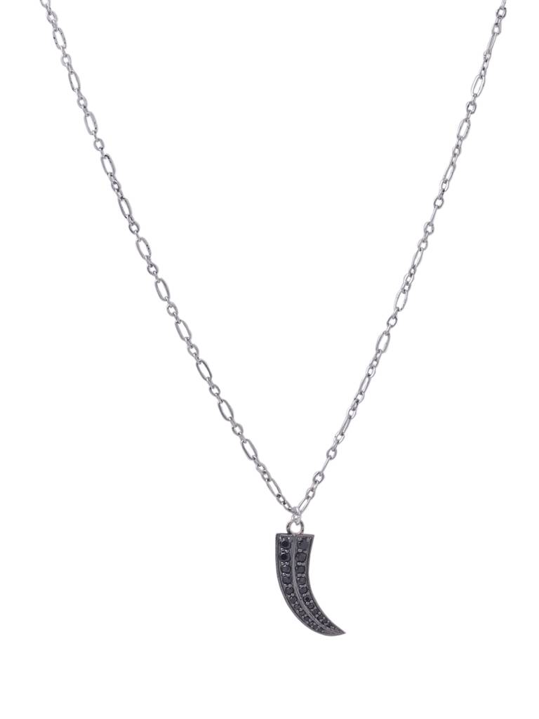 Royal Feline Majesty: The Enigmatic Talon Pendant With Chain For Men : SILMENP019