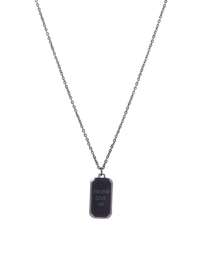 The Ornate Filigree Crest Pendant With Chain For Men : SILMENP021