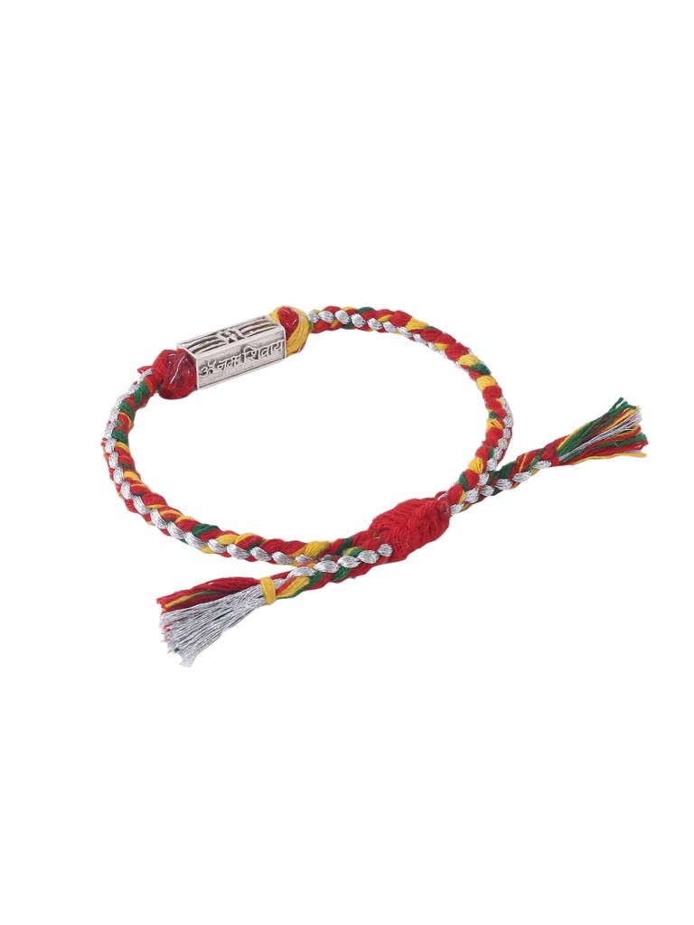 Kicky And Perky 925 Sterling Silver Har Har Mahadev Rakhi For Brother : SILRAK003