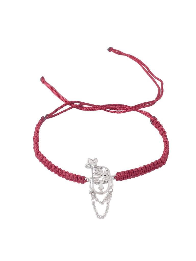 Kicky And Perky 925 Sterling Silver Shri Nath Ji Rakhi For Brother : SILRAK004
