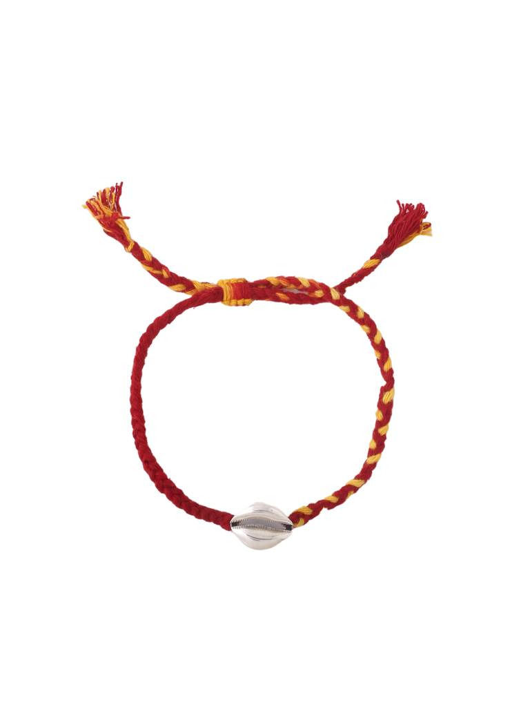 Kicky And Perky 925 Sterling Silver Cowrie Shell Rakhi For Brother : SILRAK008