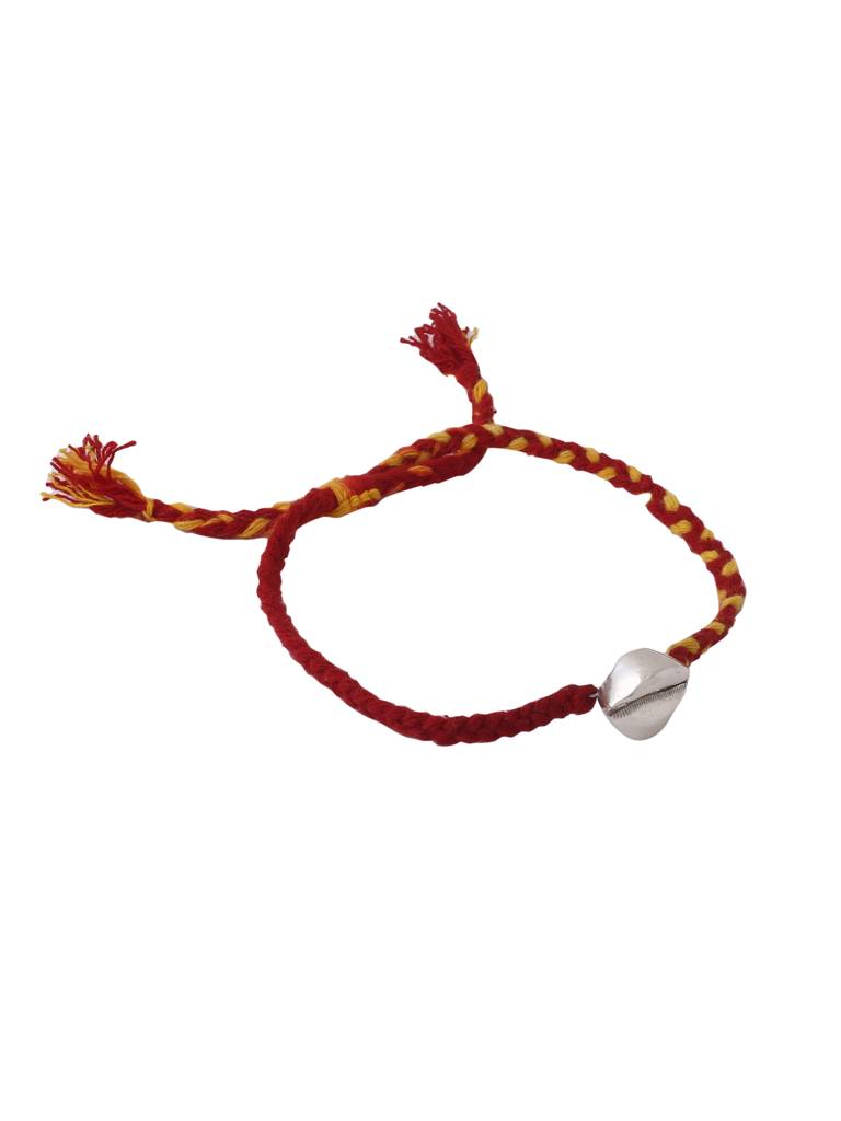 Kicky And Perky 925 Sterling Silver Cowrie Shell Rakhi For Brother : SILRAK008