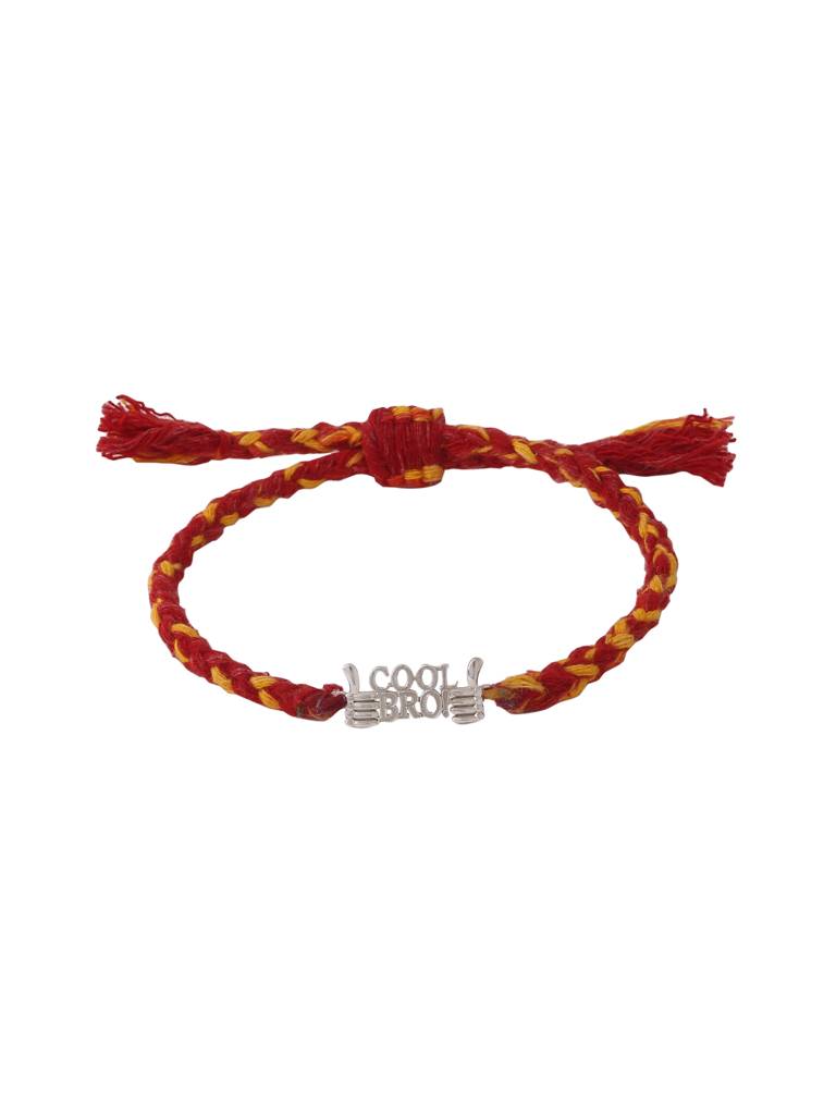 Kicky And Perky 925 Sterling Silver Cool Bro Rakhi For Brother : SILRAK017