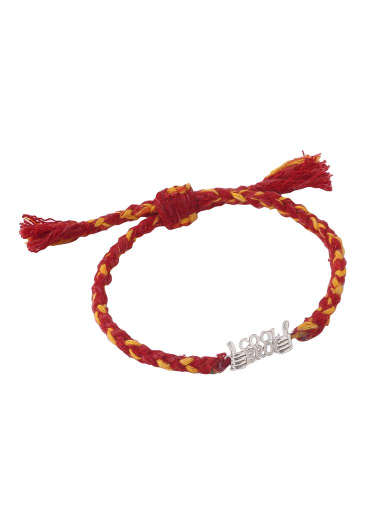 Kicky And Perky 925 Sterling Silver Cool Bro Rakhi For Brother : SILRAK017