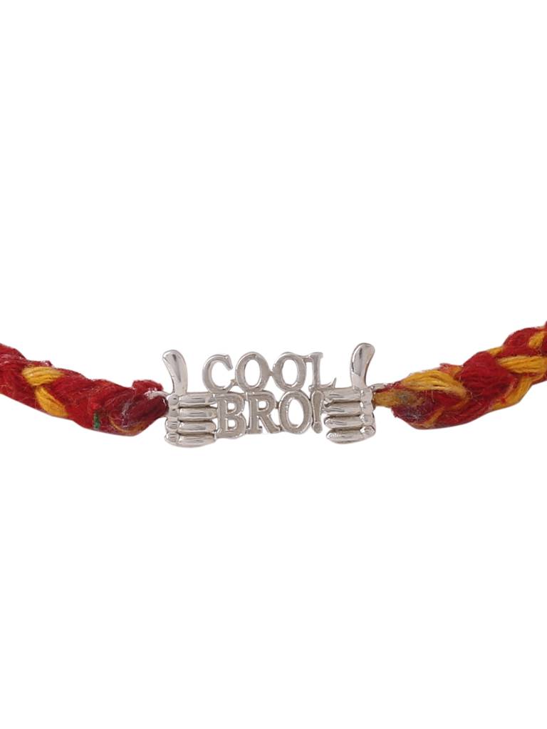 Kicky And Perky 925 Sterling Silver Cool Bro Rakhi For Brother : SILRAK017
