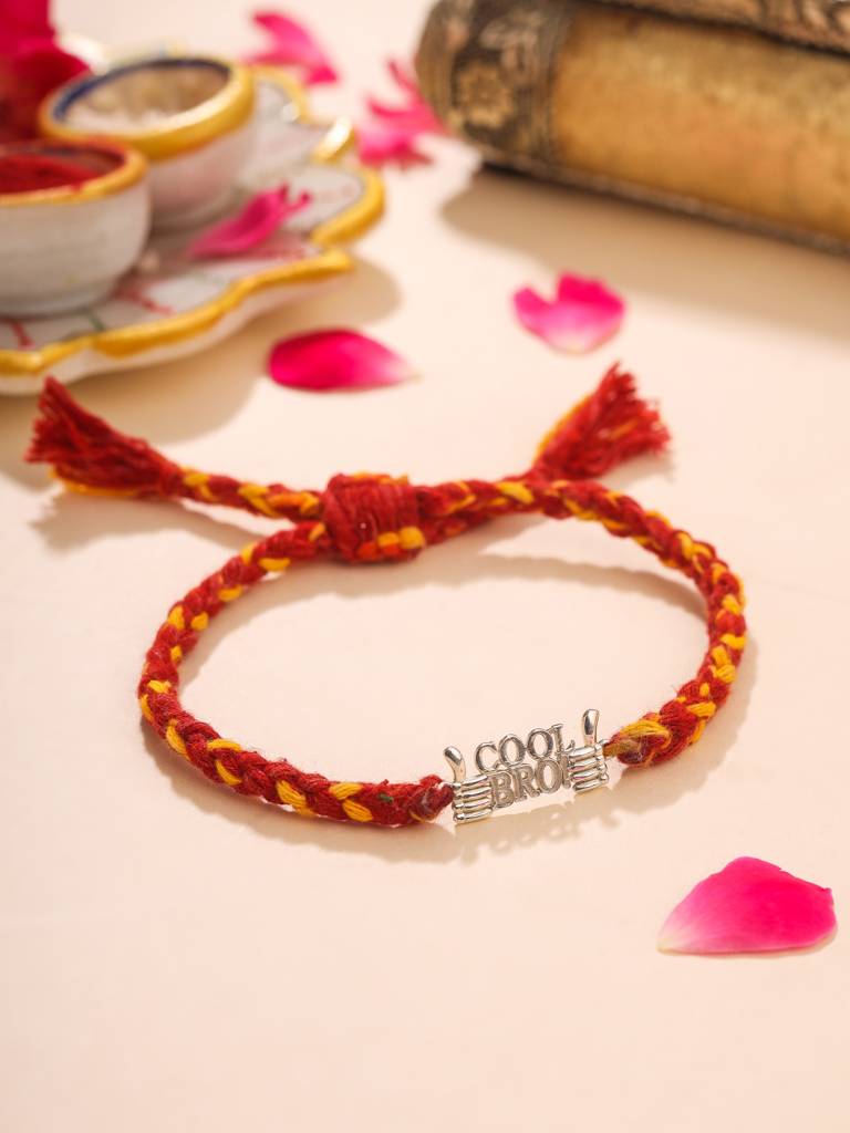 Eternz Certified Jewellery - Kicky And Perky 925 Sterling Silver Cool Bro Rakhi For Brother (Free Size)