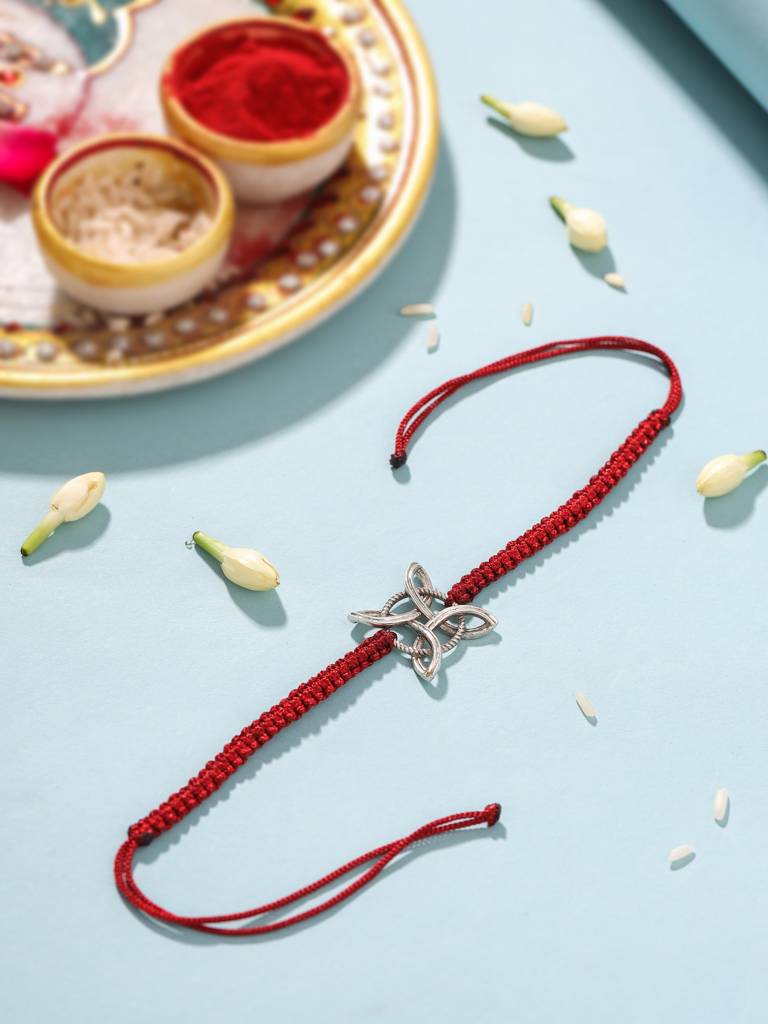 Kicky And Perky 925 Sterling Silver Celtic Knot Rakhi For Brother : SILRAK018