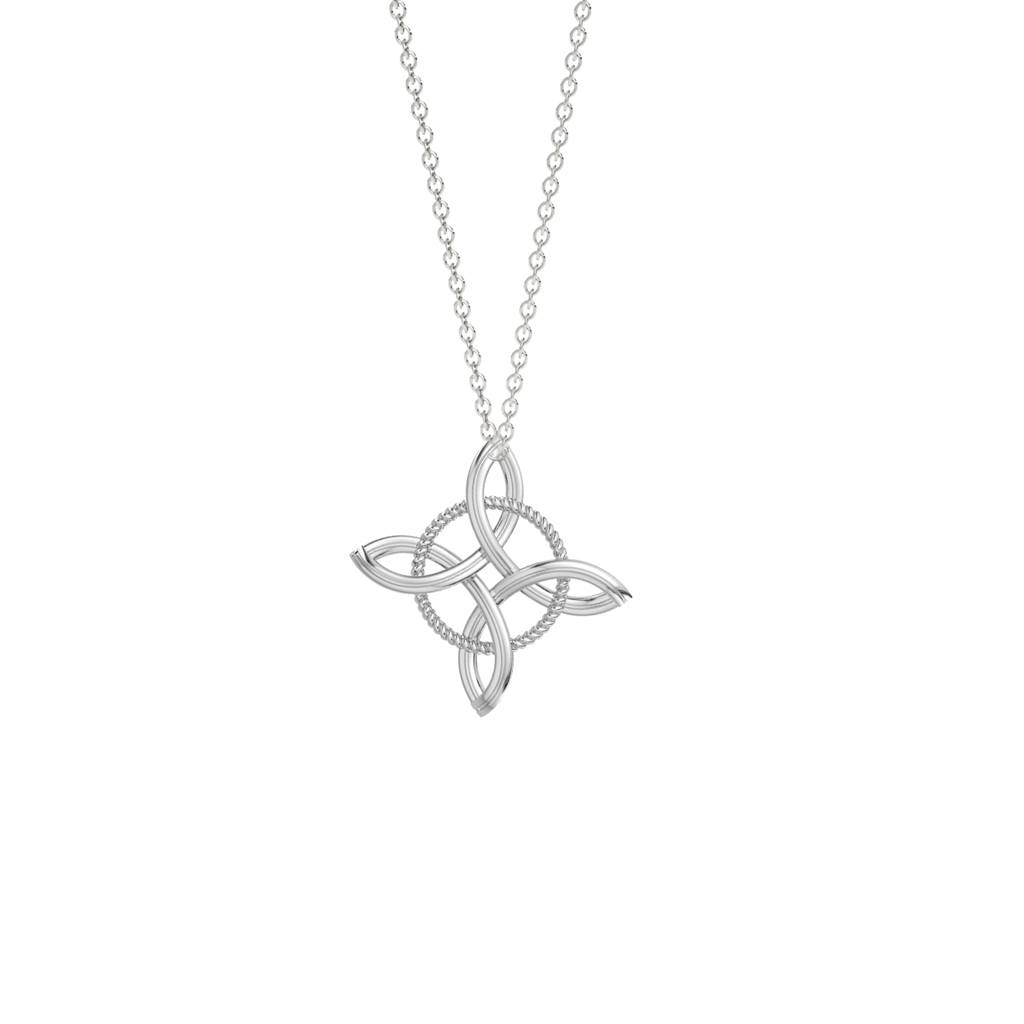  Perky 925 Sterling Silver Celtic Knot Rakhi Converted To Pendant With Chain For Women : SILRAKCV018