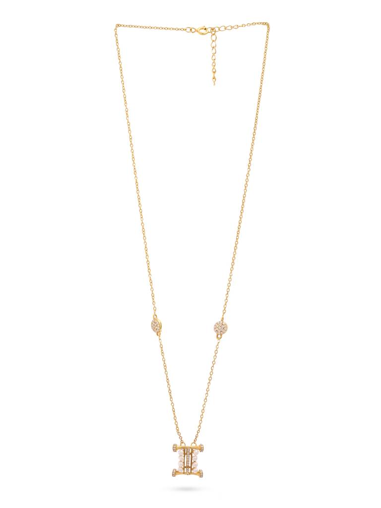 925 Sterling Silver Moissanite & Labradorite Studded 'I' Alphabet Pendant With Chain : SILSNP009