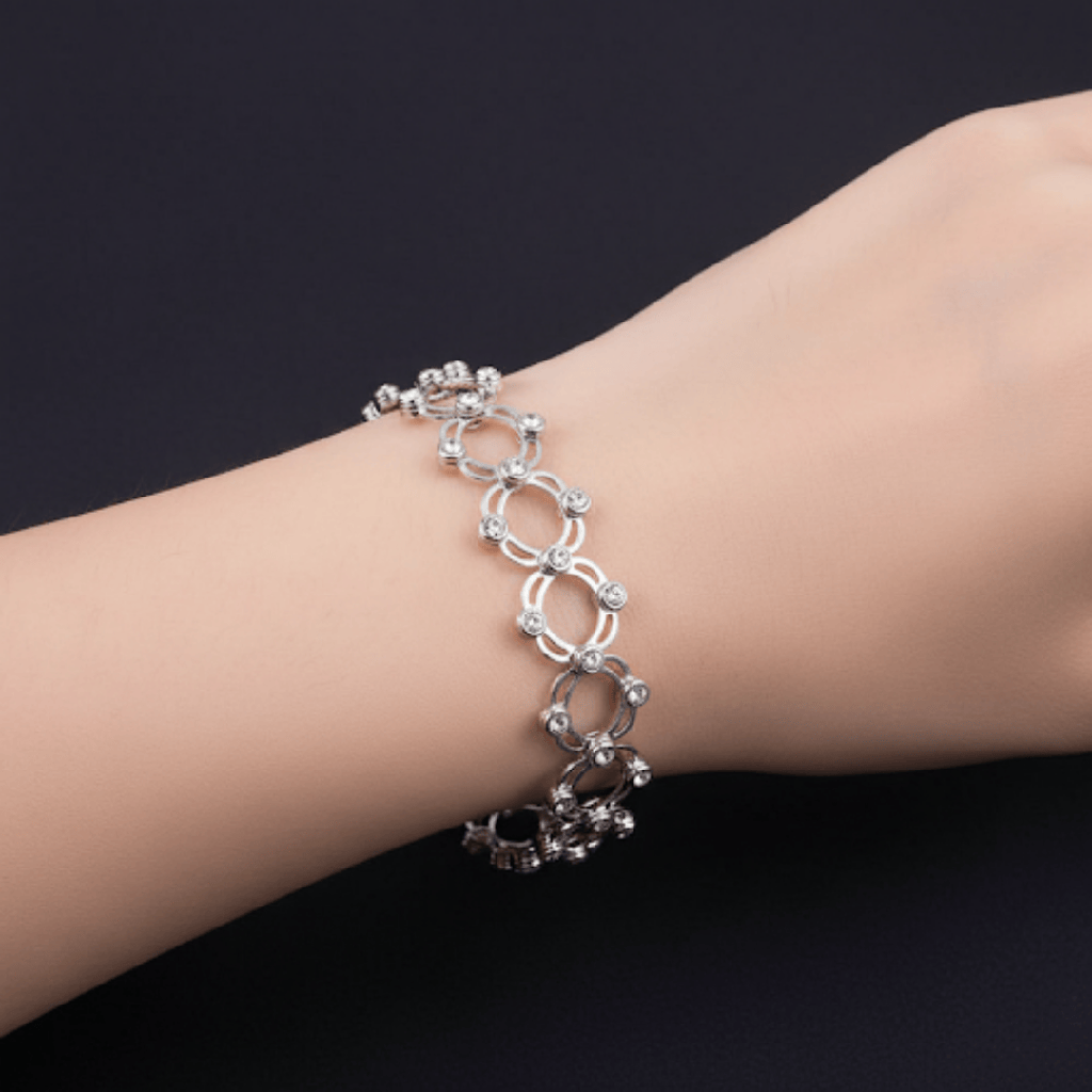 Silver Supple Bracelet Ring : BG007-SilverSuppleBraceletRing