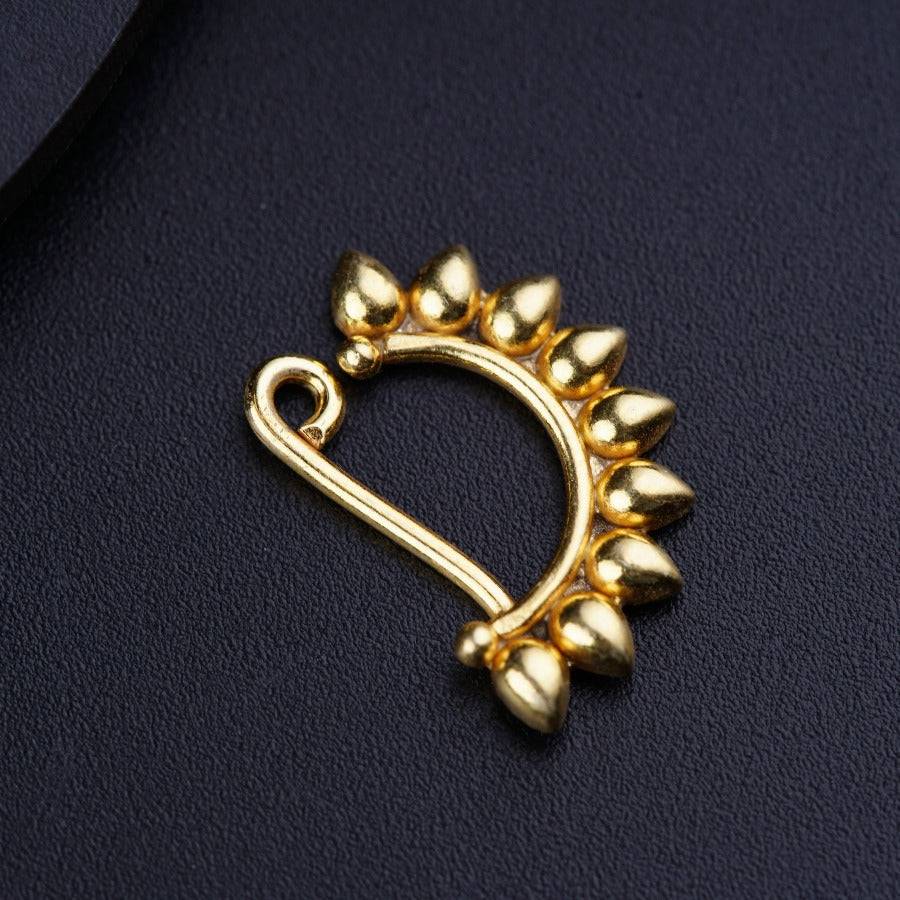 Petals Nath Gold Plated (Left) : Petals_Nath_Left_clipon_goldplated