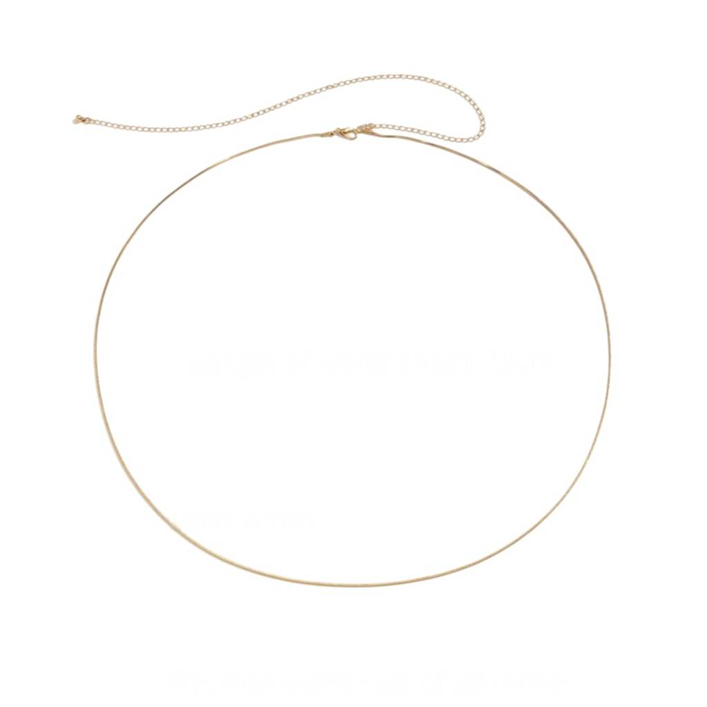 18K Plated Anti-Tarnish Two Layered Long Waist Chain : ATO0625WC029G