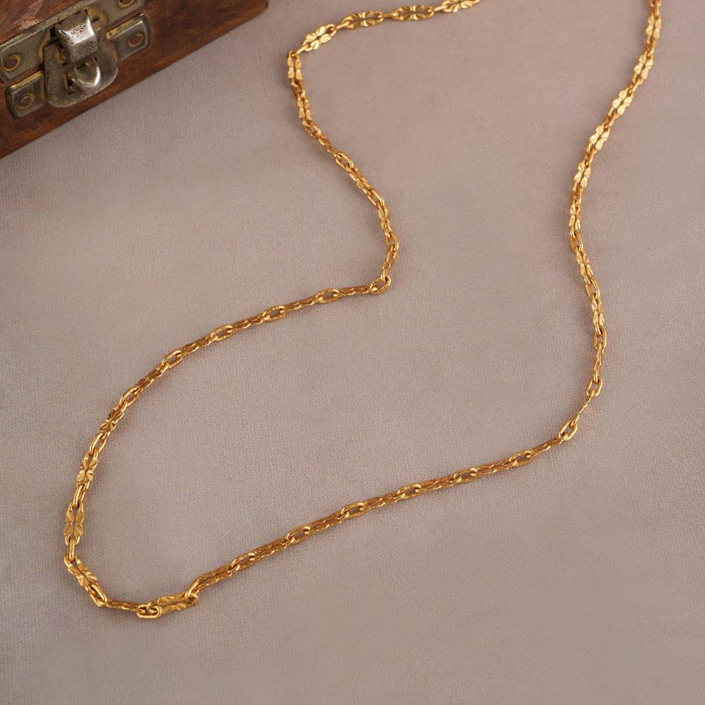 Beautiful Sleek Gold Plated Chain : SJ632