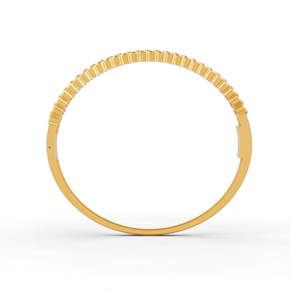 1.90 Ct Round Cut Natural Moissanite Women'S Bangle Bracelets 14K Gold Plated : FJ_110