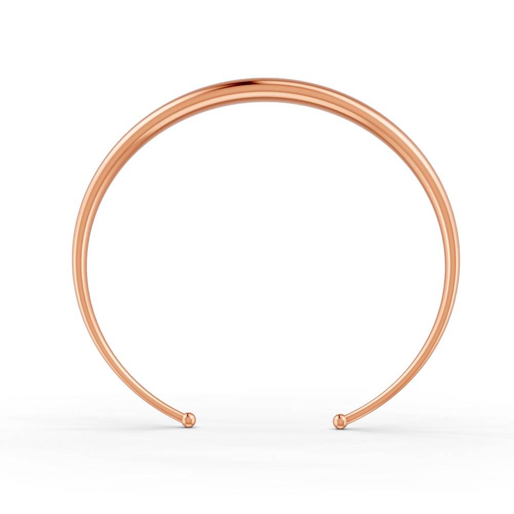 Elegant Polished Gold Cuff Bracelet For Women Sleek Minimalist Design 14K Gold Plated : FJ_106