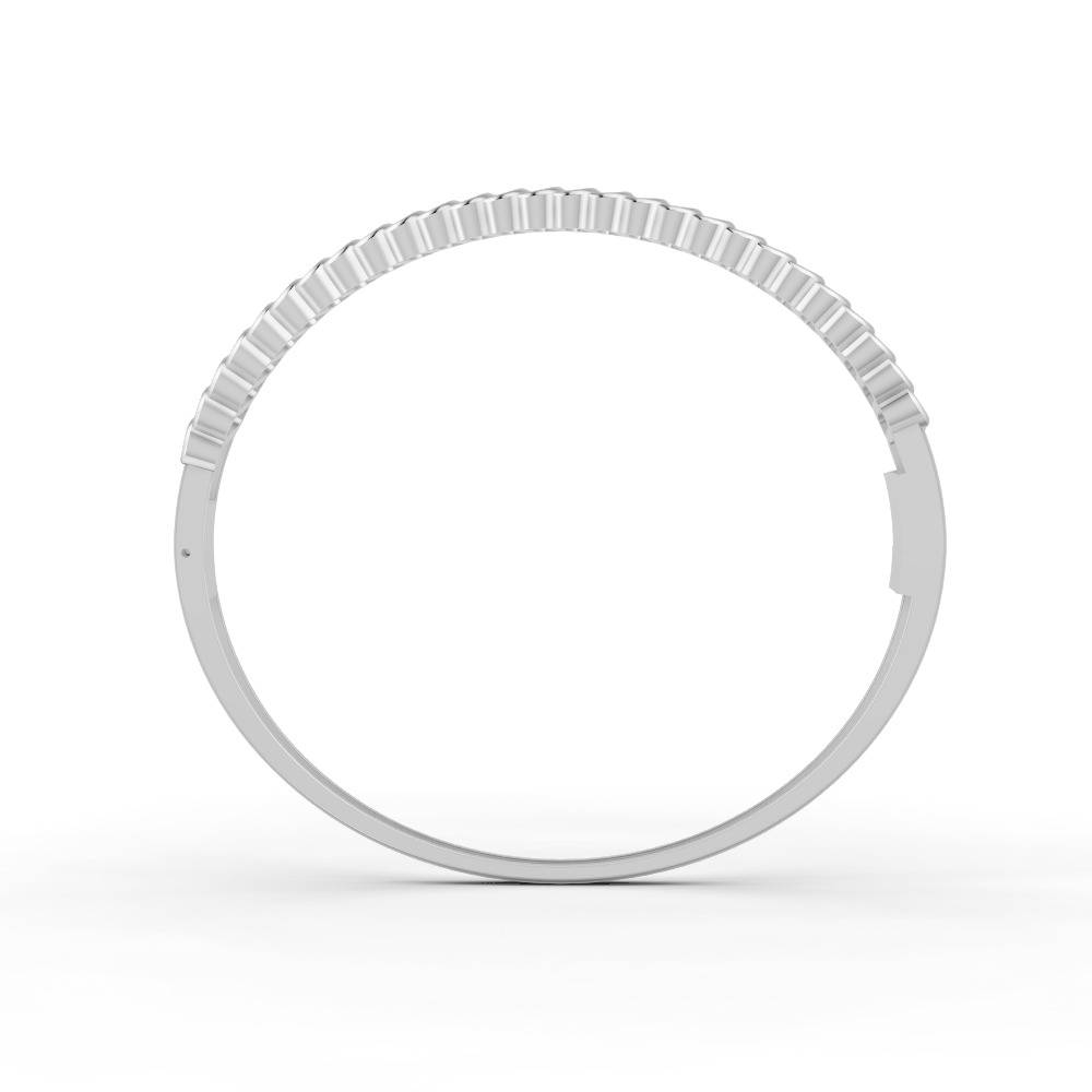 1.90 Ct Round Cut Natural Moissanite Women'S Bangle Bracelets 14K Gold Plated : FJ_110