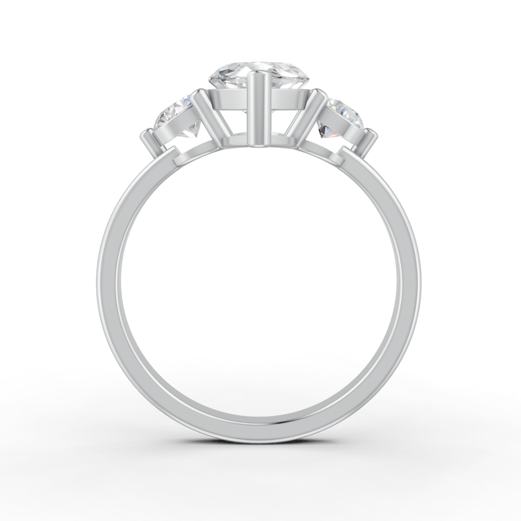 2Ct Marquise Cut Moissanite Women'S Engagement Ring 14K Gold Plated : FJ_010